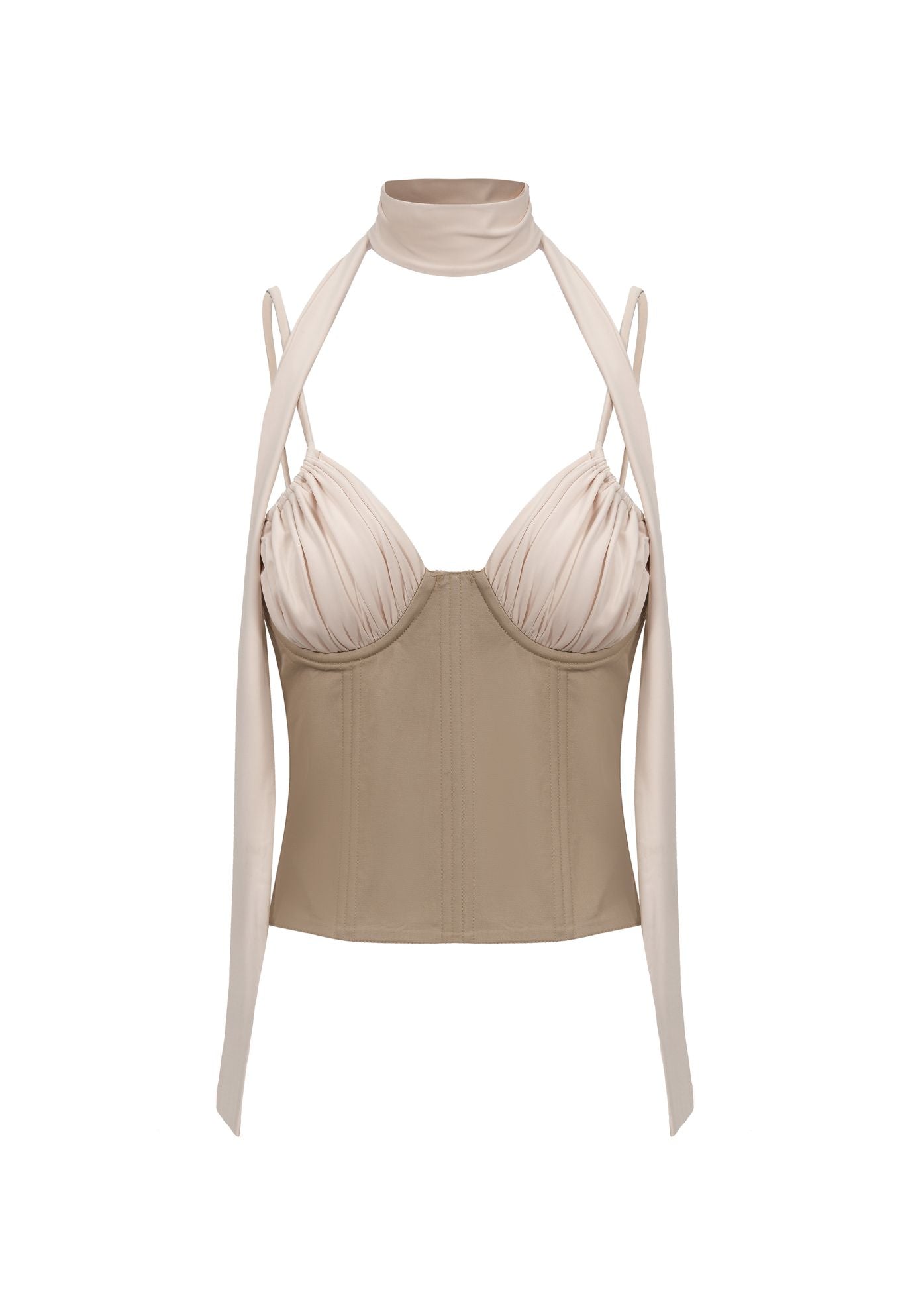 
                  
                    Maddie Corset Top - Beige
                  
                