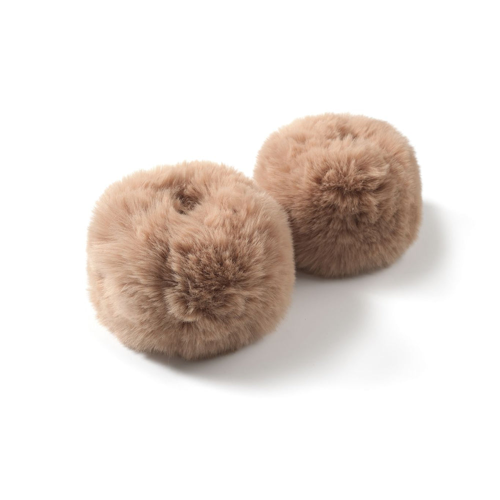 Minkra Faux-Fur Cuffs - Tan