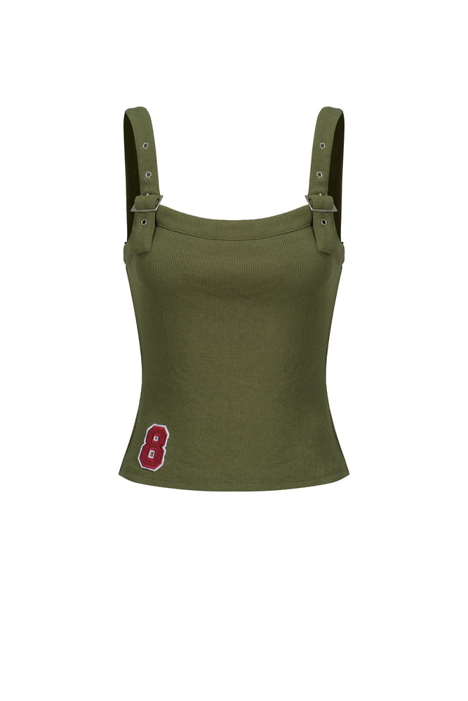 
                  
                    Nia Tank Top - Olive
                  
                